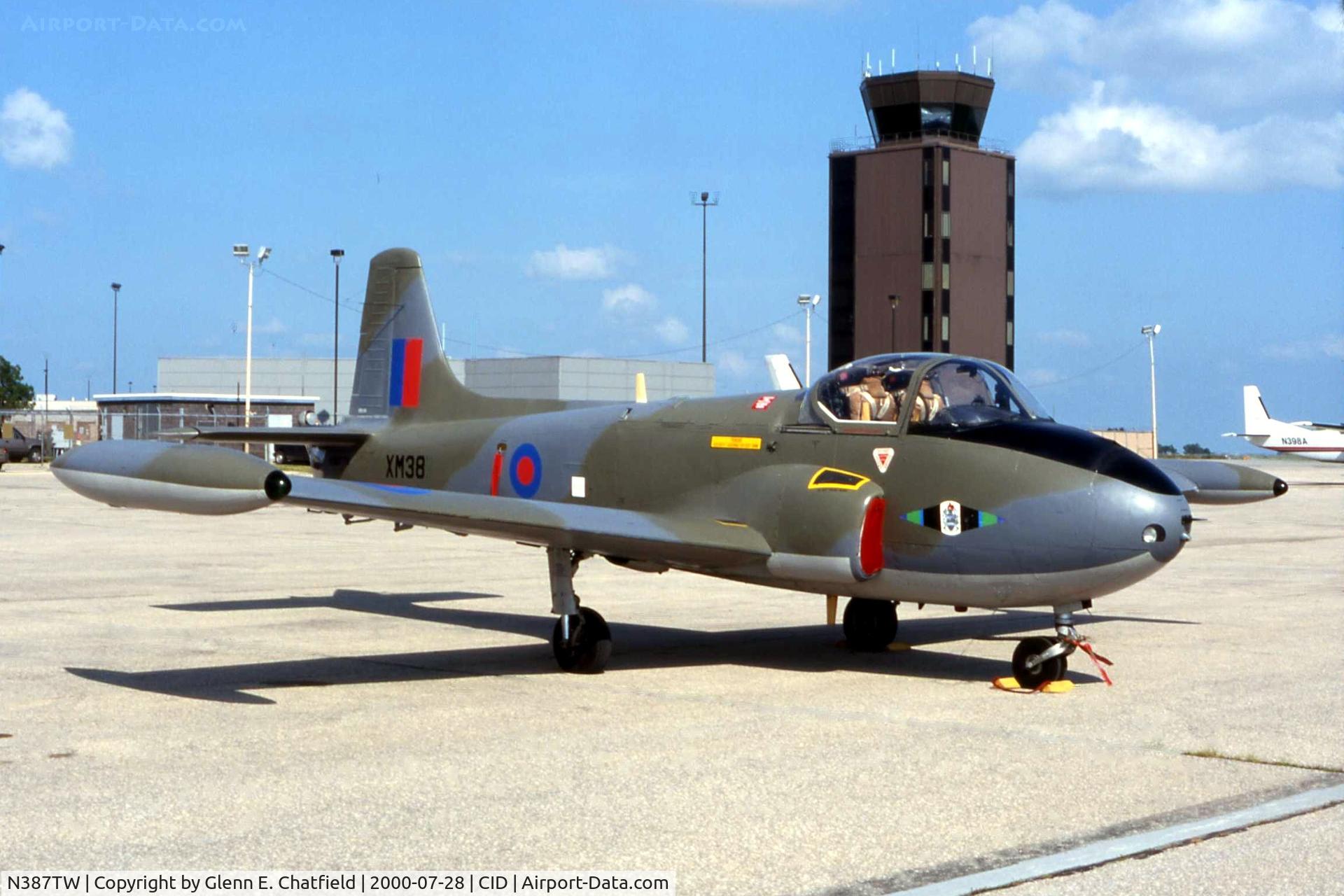 N387TW, 1960 Hunting P-84 Jet Provost T.3A C/N PAC/W/7474, On a stopover