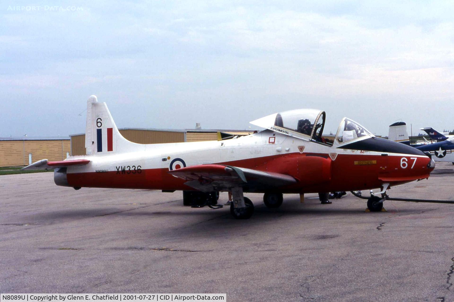 N8089U, 1974 BAC 84 Jet Provost T.5A C/N EEP/JP/1000, On a stopover on the way to OSH