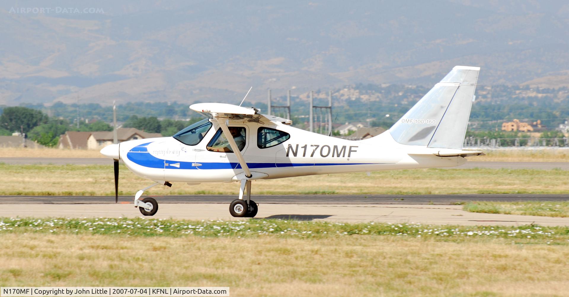 N170MF, 2001 OMF 100-160 Symphony C/N 0017, Taxi Ft Collins/Loveland Airport