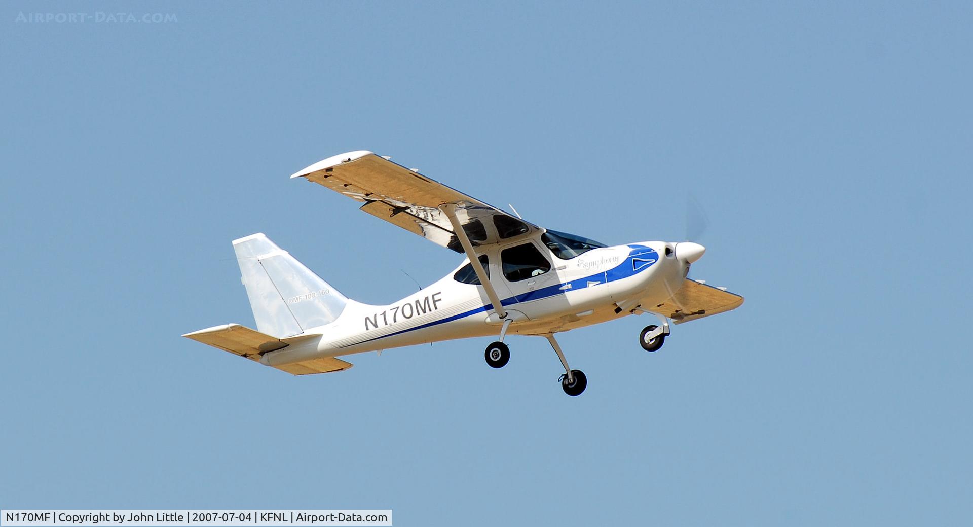 N170MF, 2001 OMF 100-160 Symphony C/N 0017, Take-Off Ft Collins/Loveland Airport