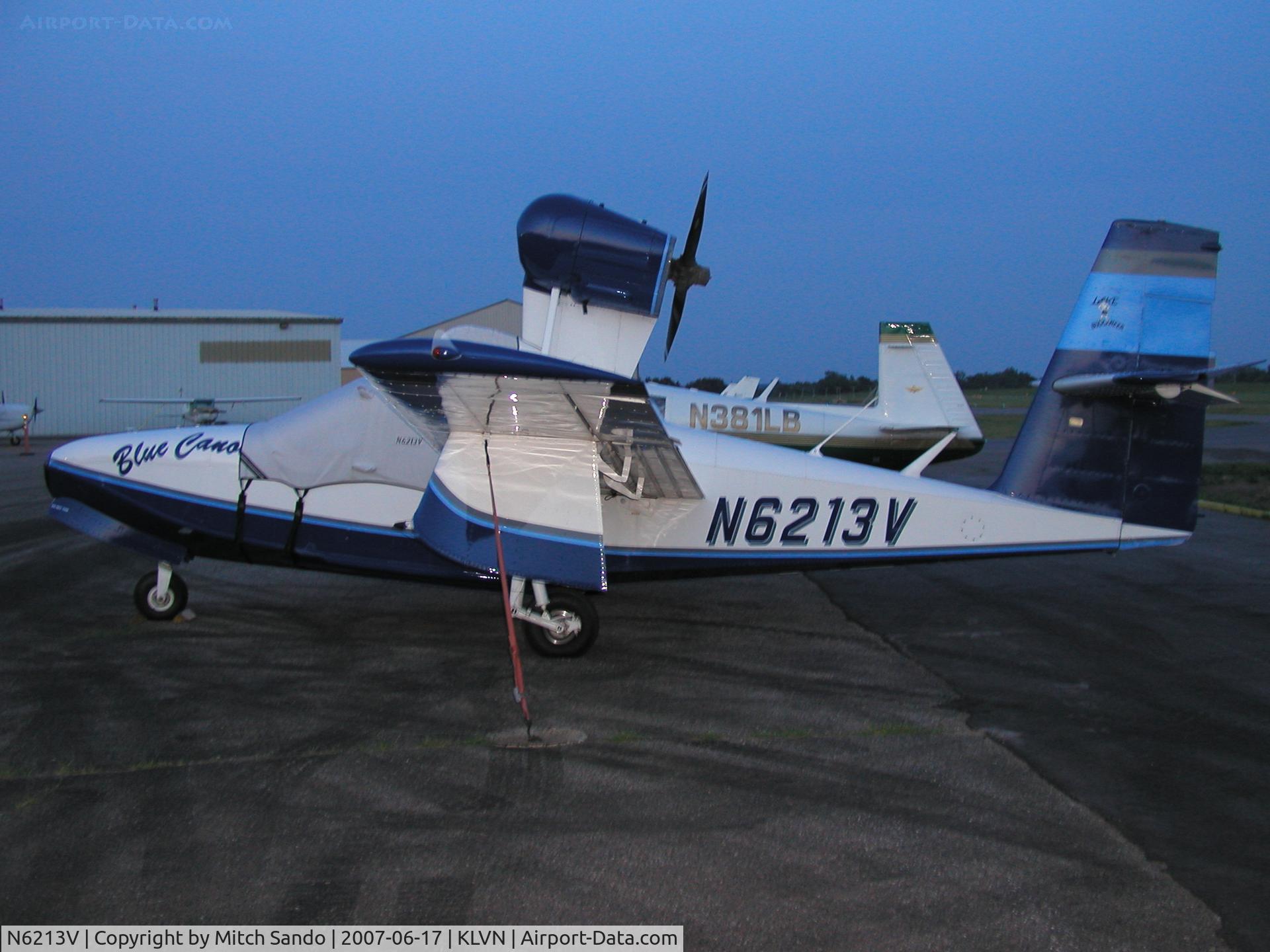 N6213V, 1977 Consolidated Aeronautics Inc. Lake LA-4-200 C/N 856, Lake Buccaneer from Nebraska at LVN.