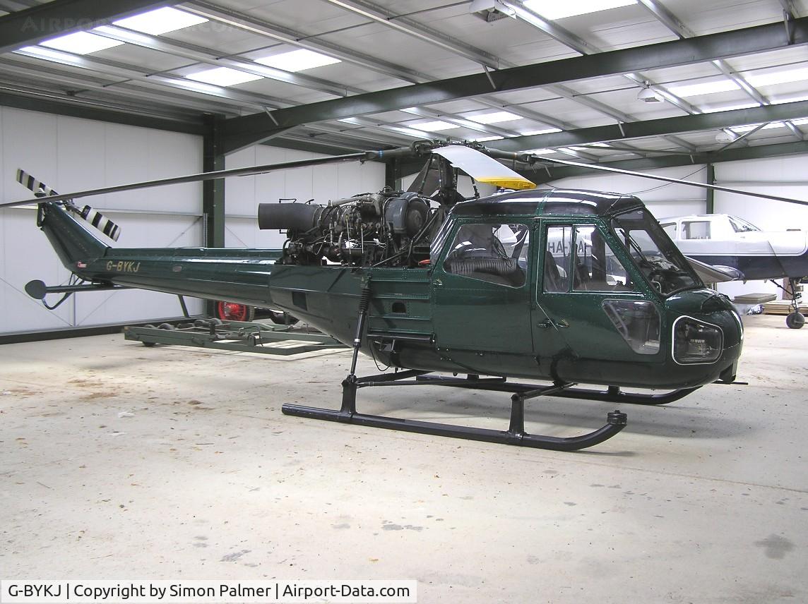 G-BYKJ, 1967 Westland Scout AH.1 C/N F9696, Scout AH1 at Oaksey Park