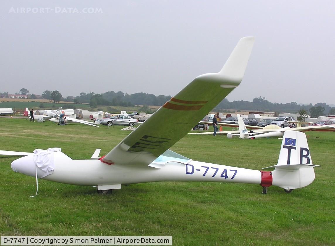 D-7747, Glasflugel H-201 Standard Libelle C/N Not found D-7747, Glasflugel H201B Standard Libelle at Husbands Bosworth