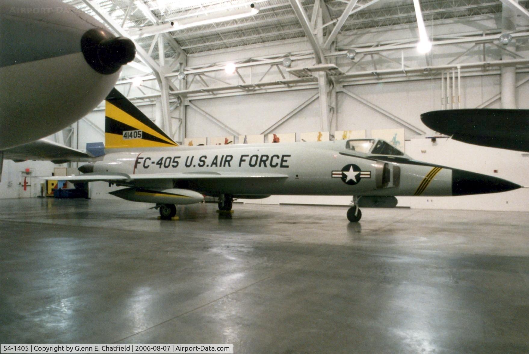 54-1405, 1954 Convair F-102A Delta Dagger C/N Not found 54-1405, F-102A at the Strategic Air & Space Museum in Ashland, NE