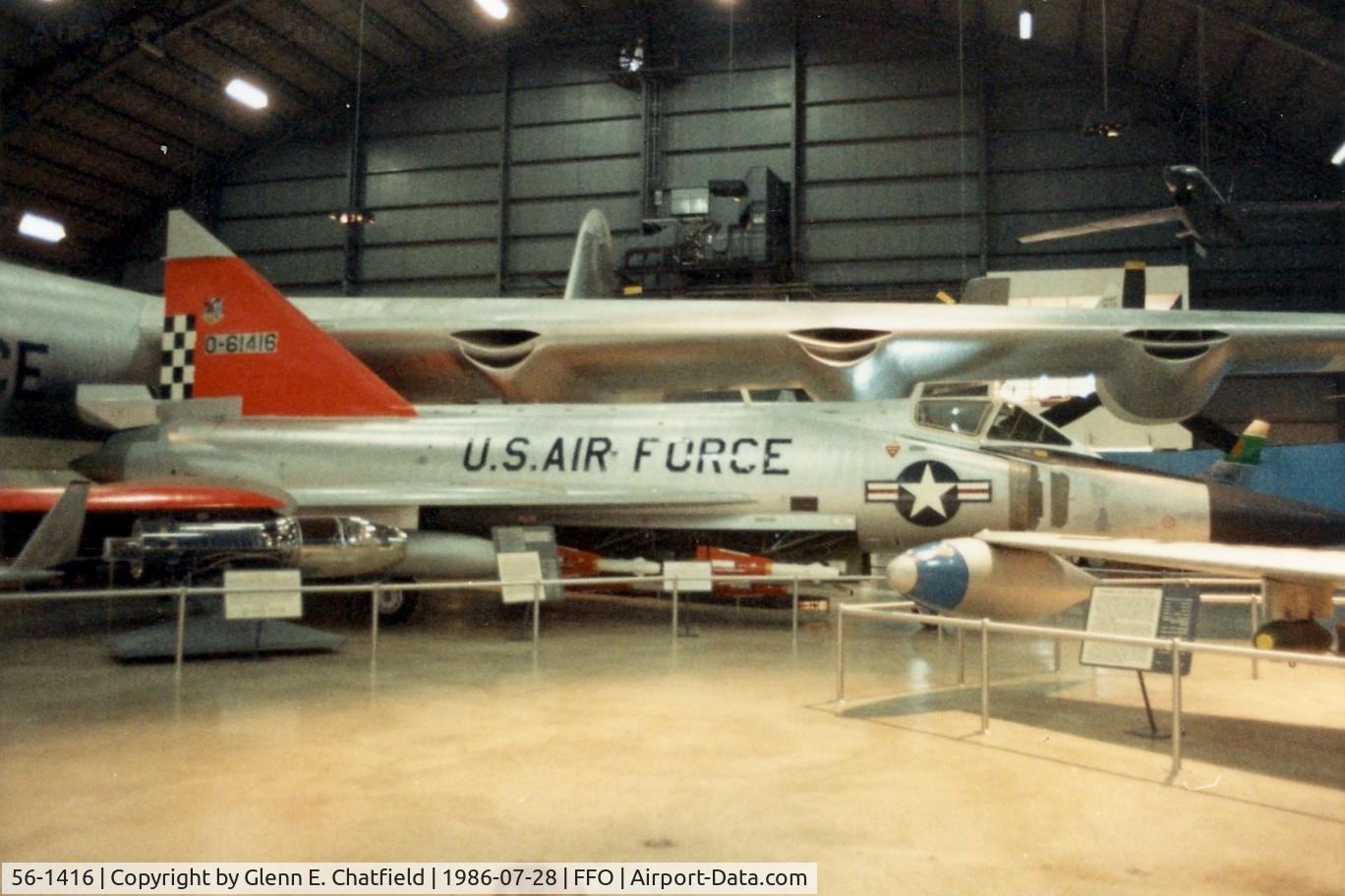 56-1416, 1956 Convair F-102A Delta Dagger C/N 8-10-363, F-102A at the National Museum of the U.S. Air Force