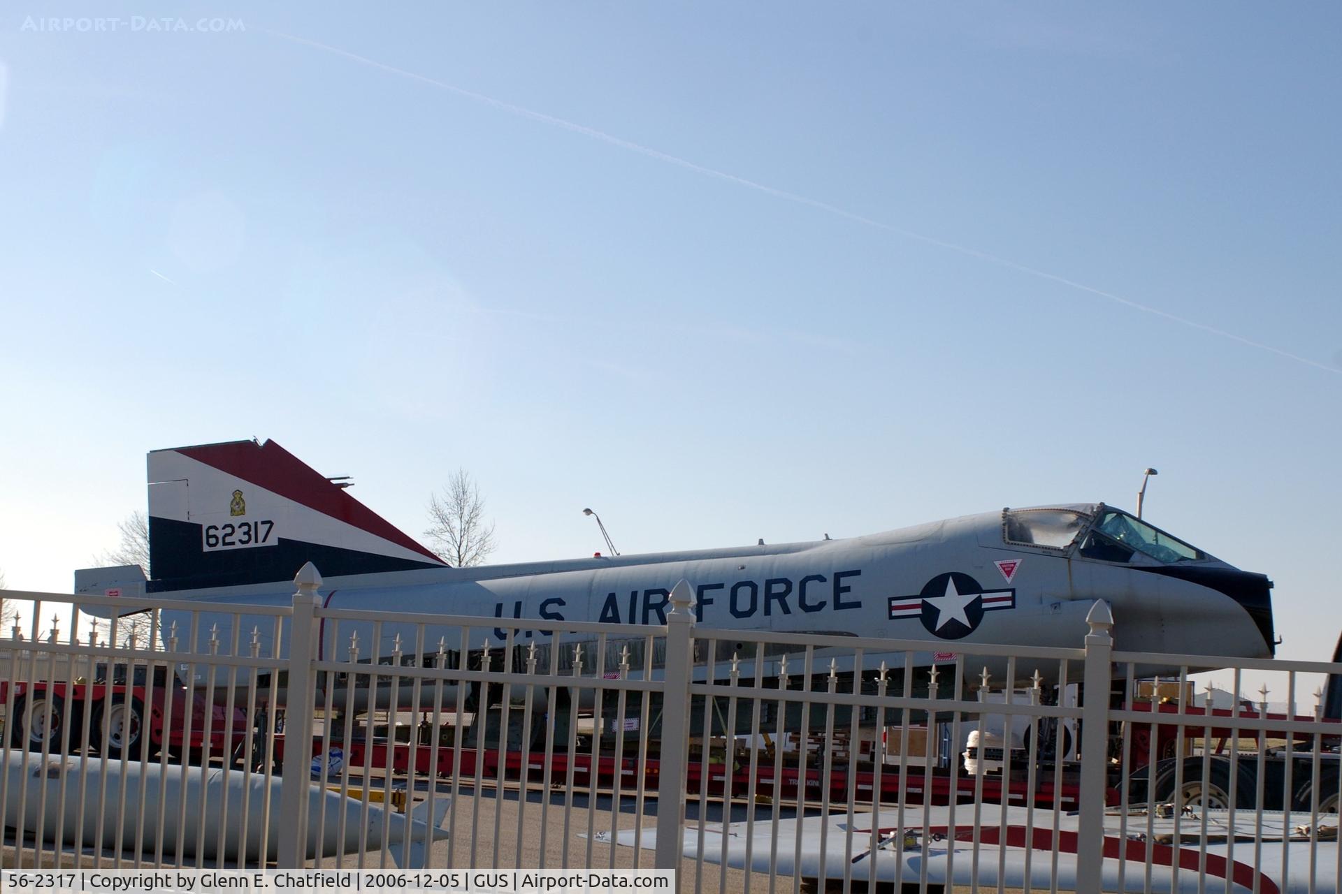 56-2317, 1956 Convair TF-102A Delta Dagger C/N Not found 56-2317, TF-102A at the Grissom AFM museum, Just arrived