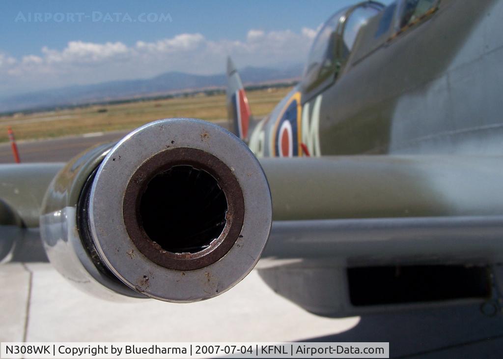 N308WK, 1945 Supermarine 361 Spitfire Tr9 C/N CBAF.4494, Looking for trouble