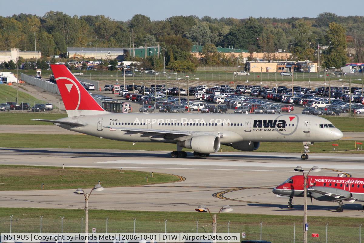 N519US, 1986 Boeing 757-251 C/N 23207, Northwest
