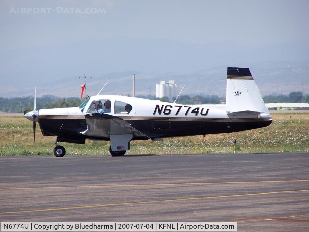 N6774U, 1963 Mooney M20C Ranger C/N 2496, Side Profile