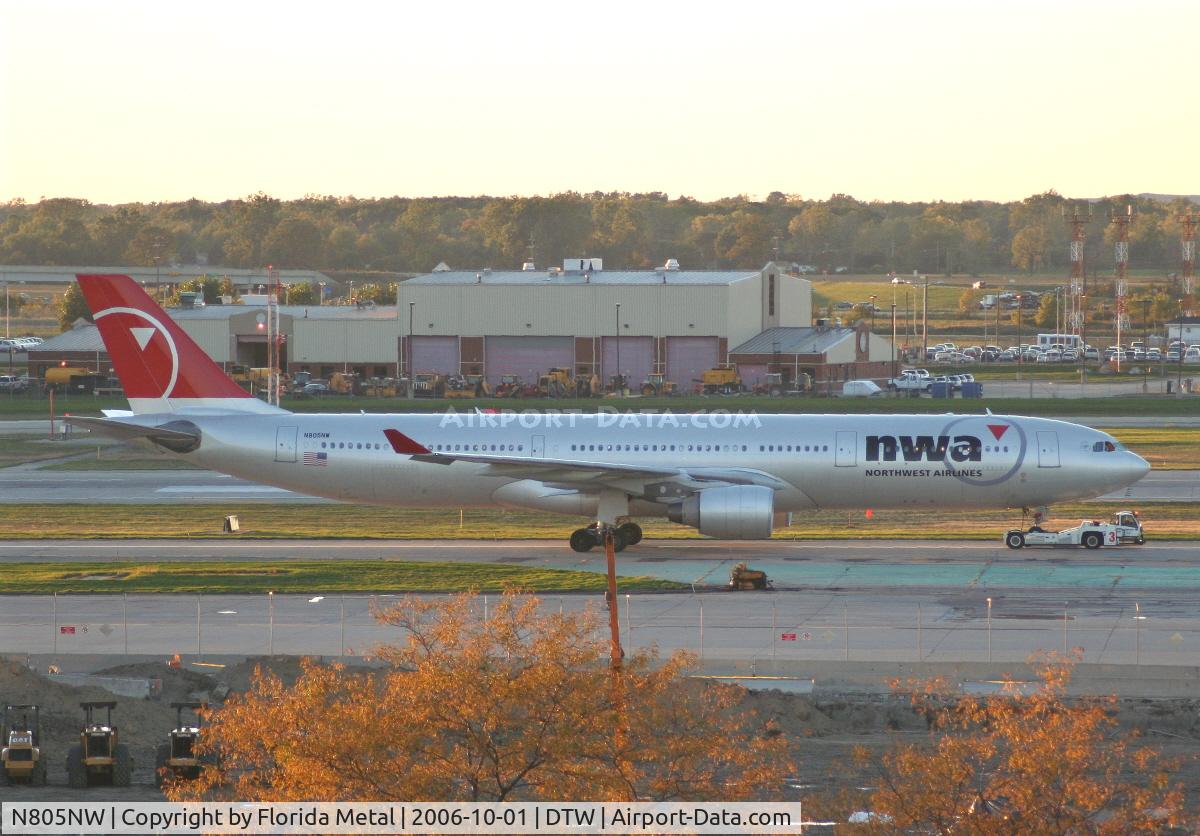N805NW, 2003 Airbus A330-323 C/N 0552, Northwest
