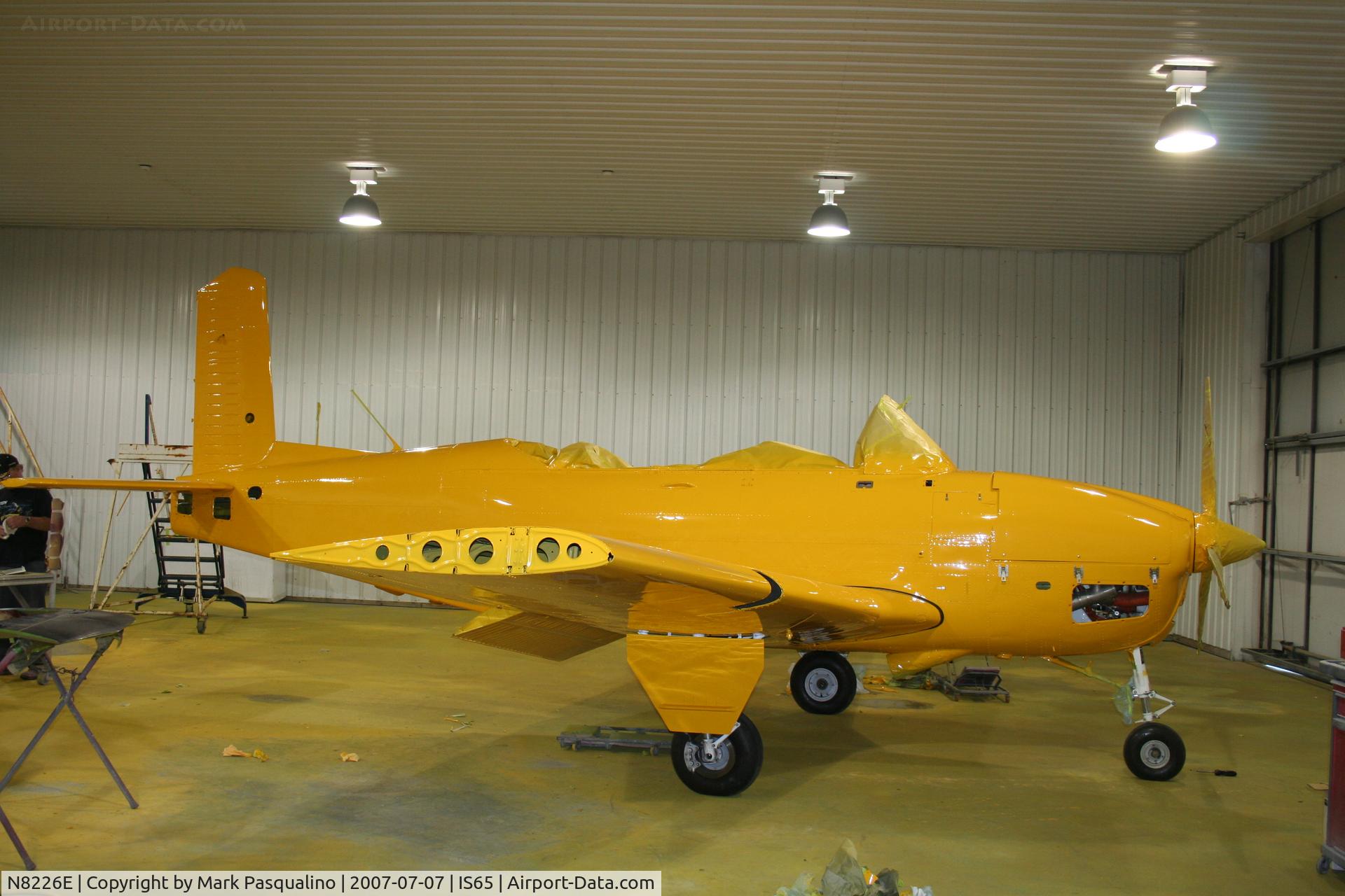 N8226E, 1957 Beech D-45 Mentor C/N BG-379, At the paint shop