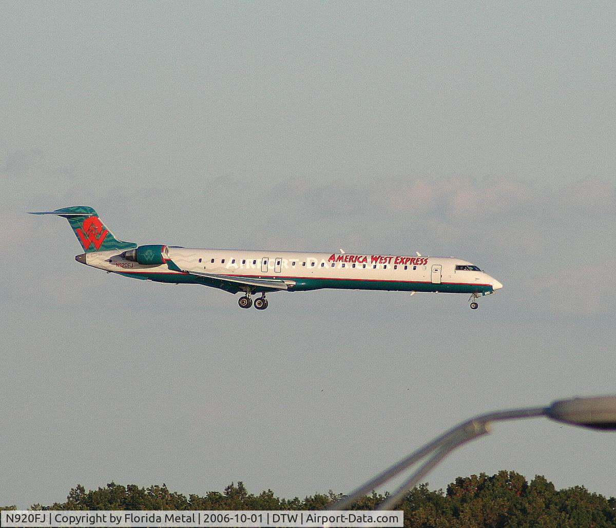 N920FJ, 2004 Bombardier CRJ-900ER (CL-600-2D24) C/N 15020, America West