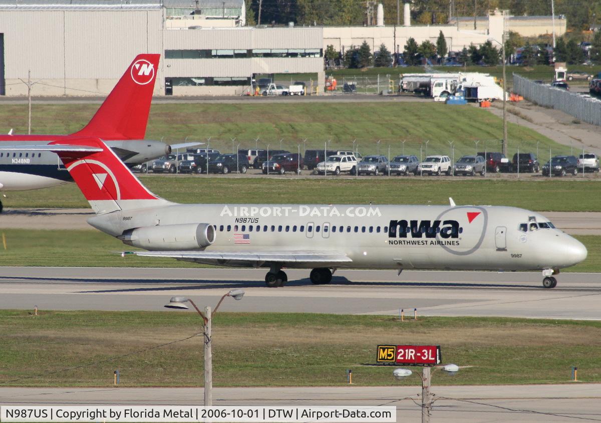 N987US, 1971 Douglas DC-9-32 C/N 47458, Northwest