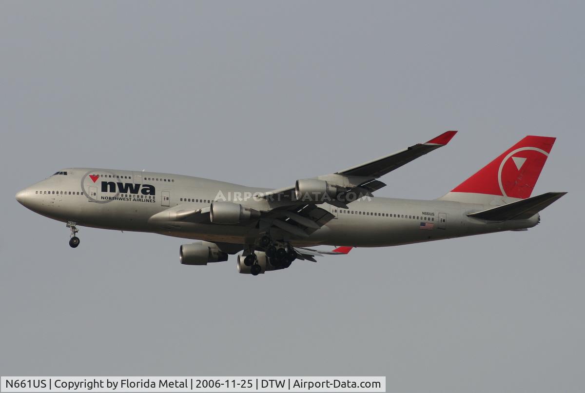N661US, 1989 Boeing 747-451 C/N 23719, Northwest