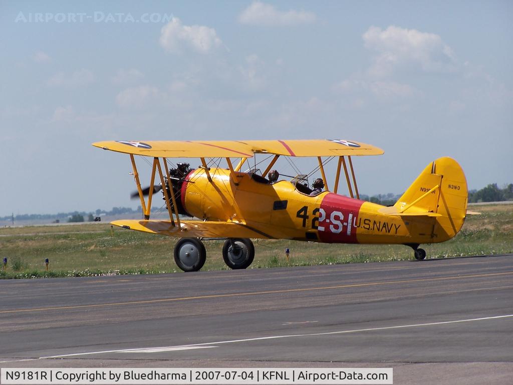 N9181R, 1942 Naval Aircraft Factory N3N-3 C/N 4363, Taxi in.