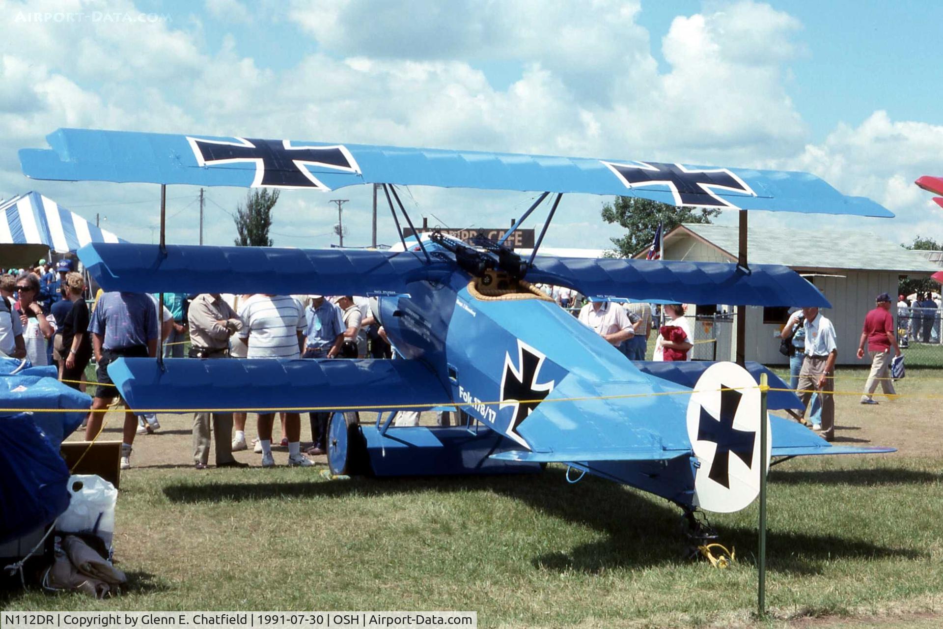 N112DR, 1987 Fokker Dr.1 Triplane Replica C/N 2009, Replica DR.1 at the EAA fly in