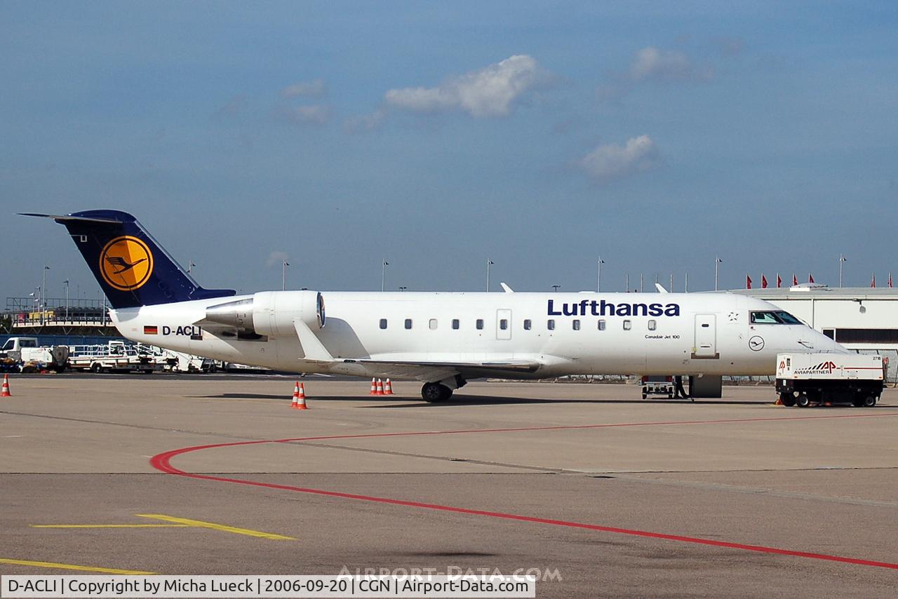 D-ACLI, 1993 Canadair CRJ-200LR (CL-600-2B19) C/N 7019, At Cologne/Bonn