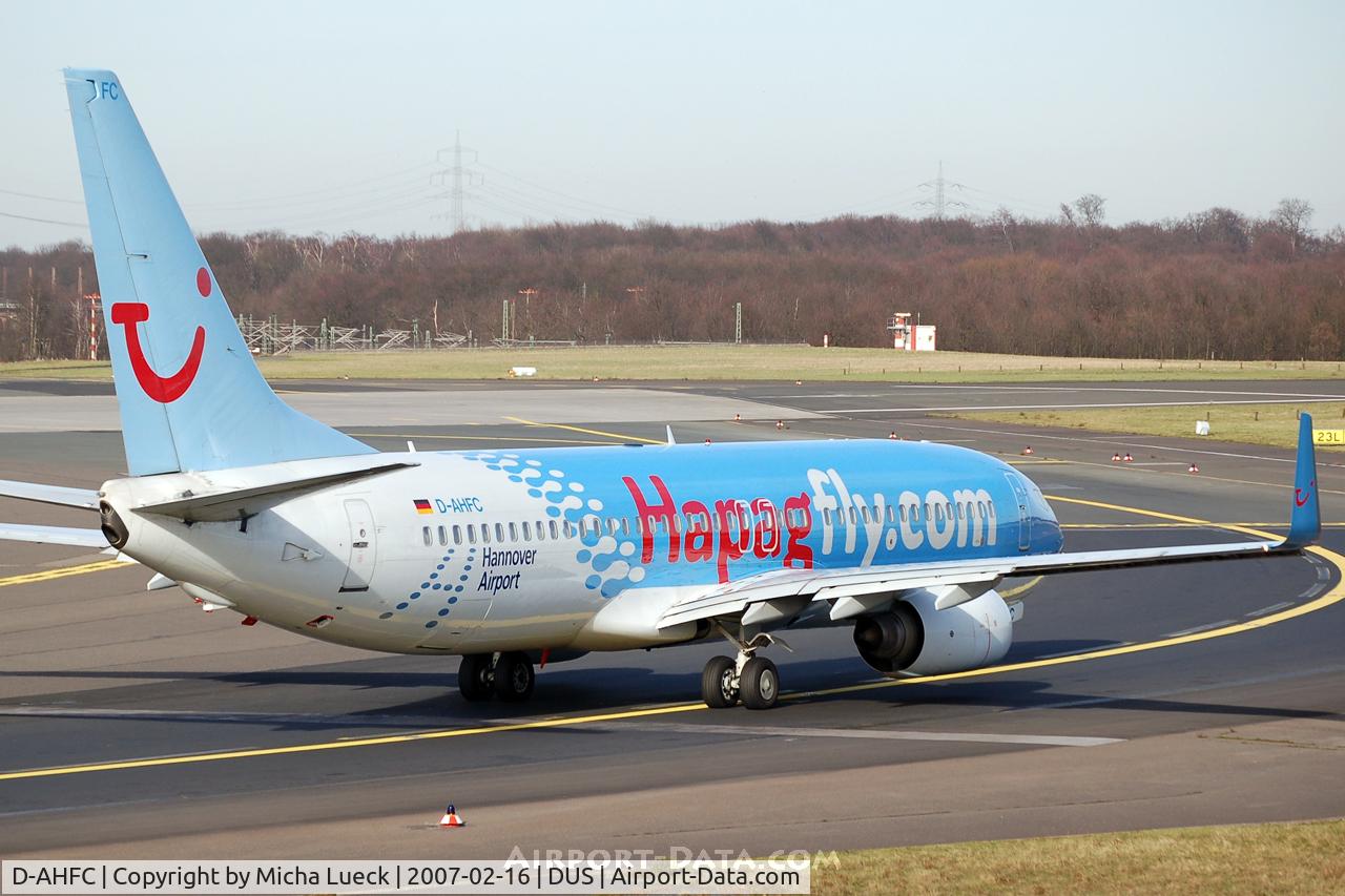 D-AHFC, 1998 Boeing 737-8K5 C/N 27977, Turning onto the runway for take-off
