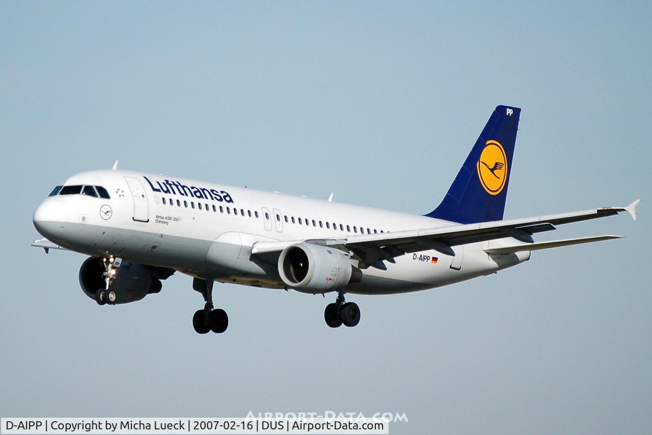 D-AIPP, 1990 Airbus A320-211 C/N 110, On finals