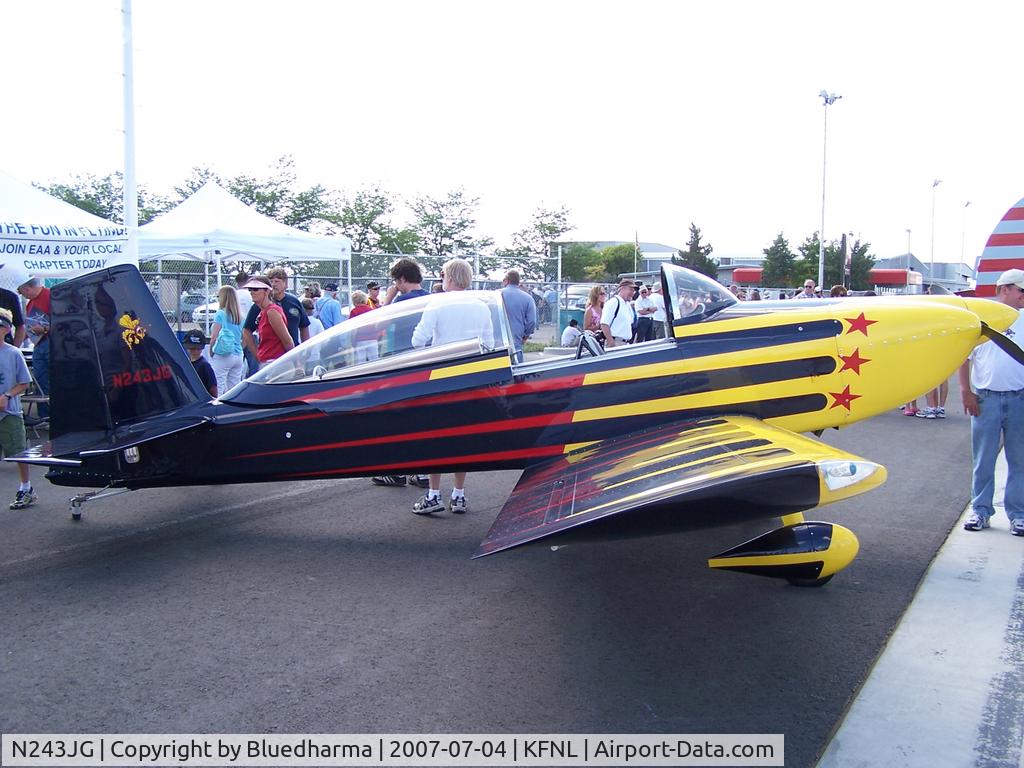 N243JG, 2001 Vans RV-8 C/N 80669, Starboard Side Profile