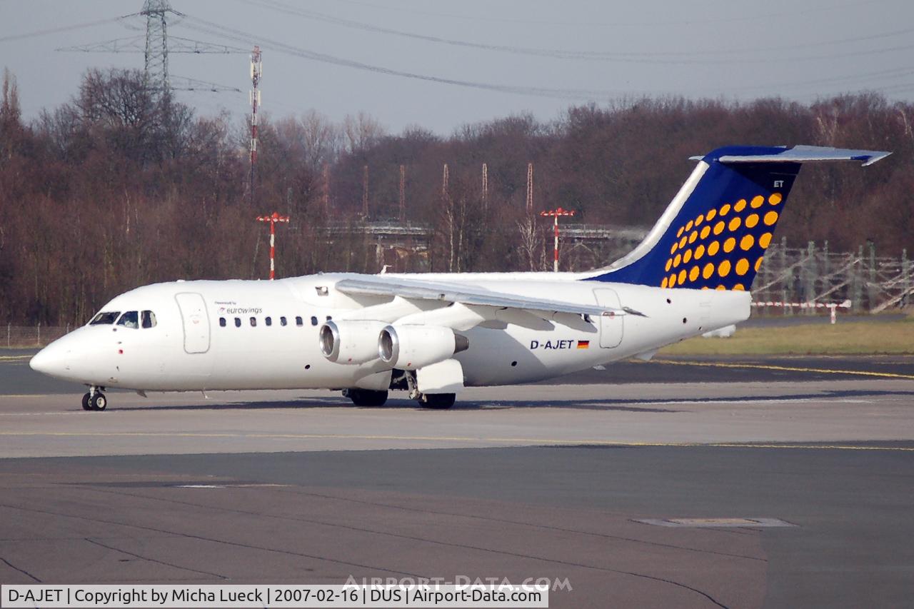 D-AJET, 1991 British Aerospace BAe.146-200 C/N E2201, Ready for take-off