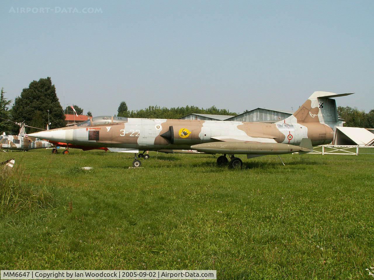 MM6647, Lockheed RF-104G Starfighter C/N 683-6647, Lockheed F-104G/Preserved/San Possidonio (has tail section from MM6520)