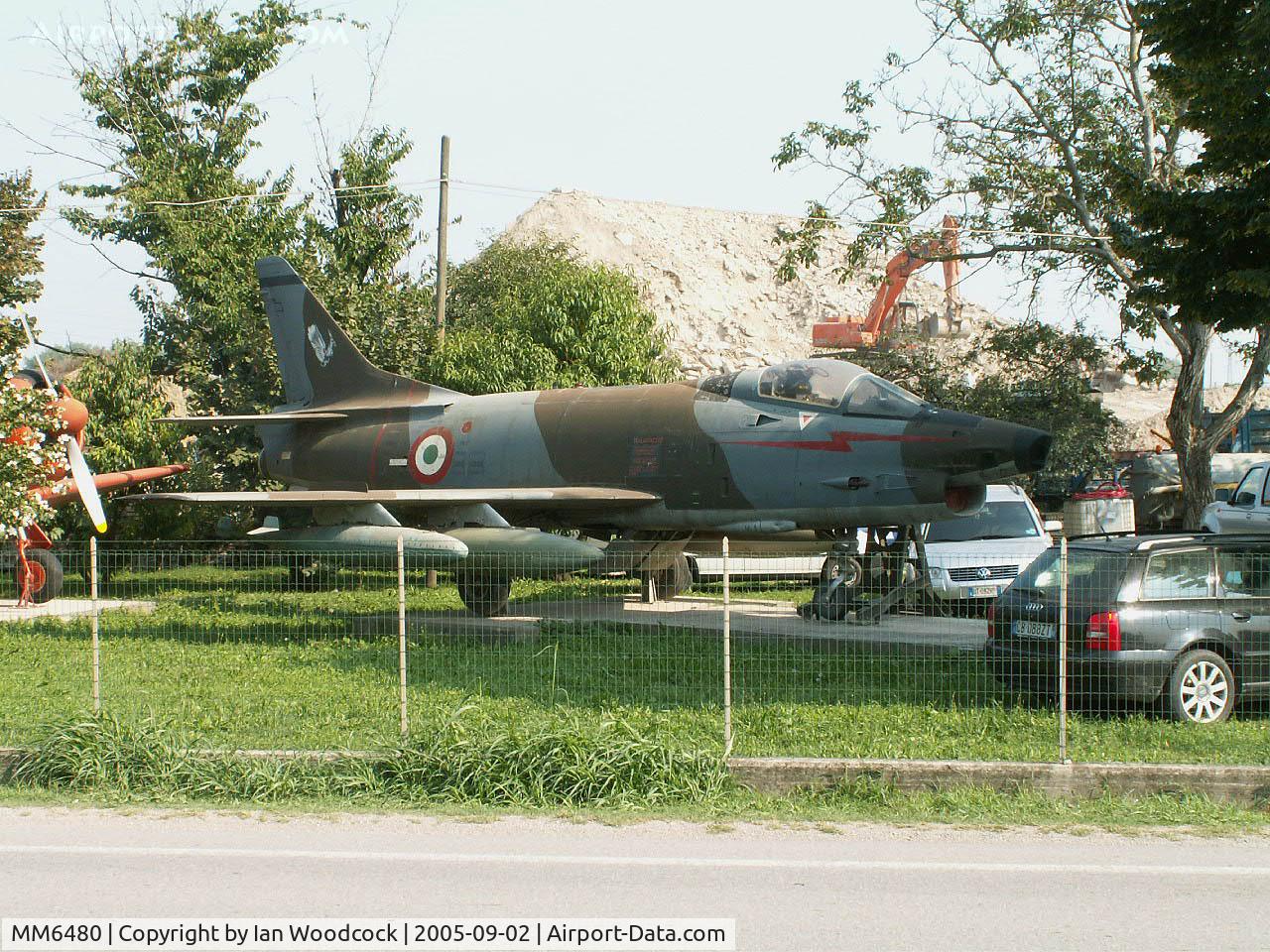 MM6480, Fiat G-91Y C/N 2042, Fiat G-91 Y/Preserved/Rubiera,Emilia Romagna