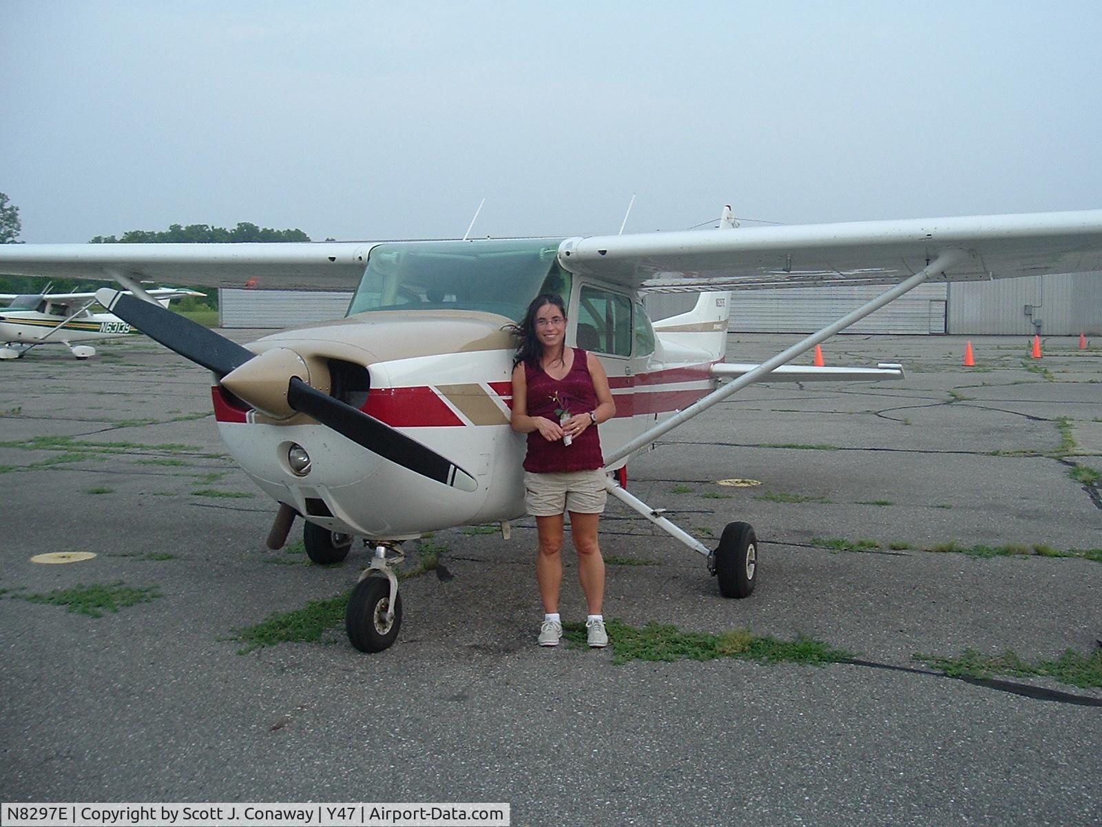 N8297E, 1979 Cessna 172N C/N 17272183, Danielle with N8297E the first week we owned her