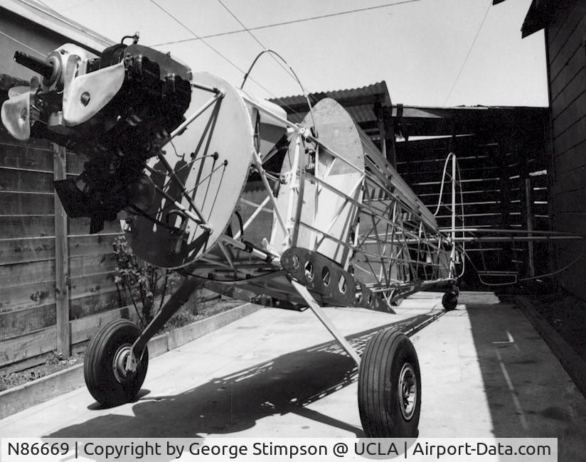 N86669, 1962 Stits SA-3A Playboy C/N P-706, On the gear & ready for covering and wings.. Circa 1960