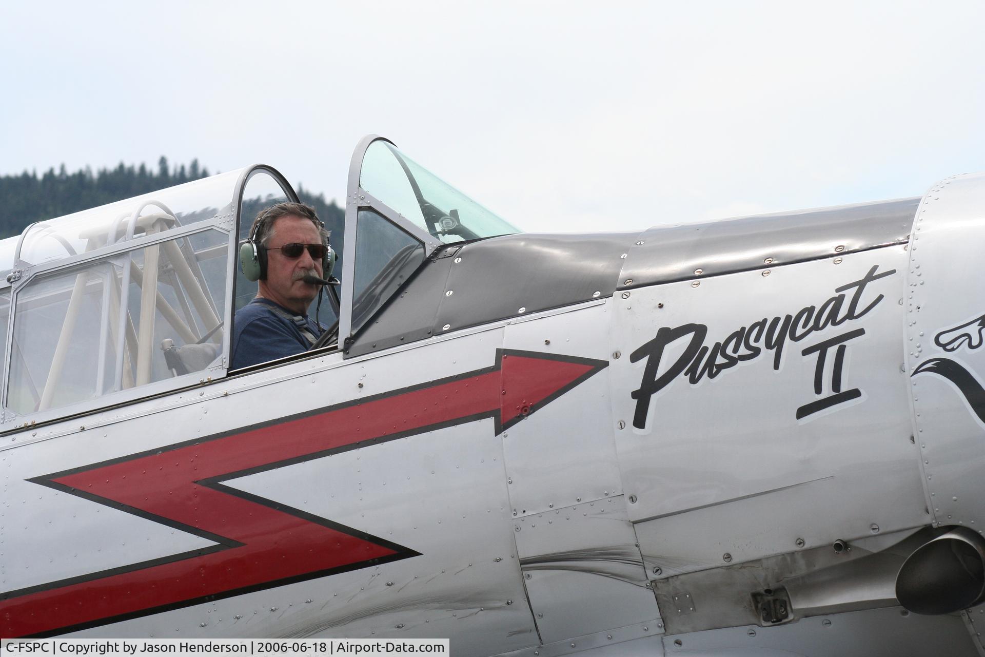C-FSPC, 1952 Canadian Car & Foundry T-6 Harvard Mk.4 C/N CCF4-145, Nice closeup of the cockpit.