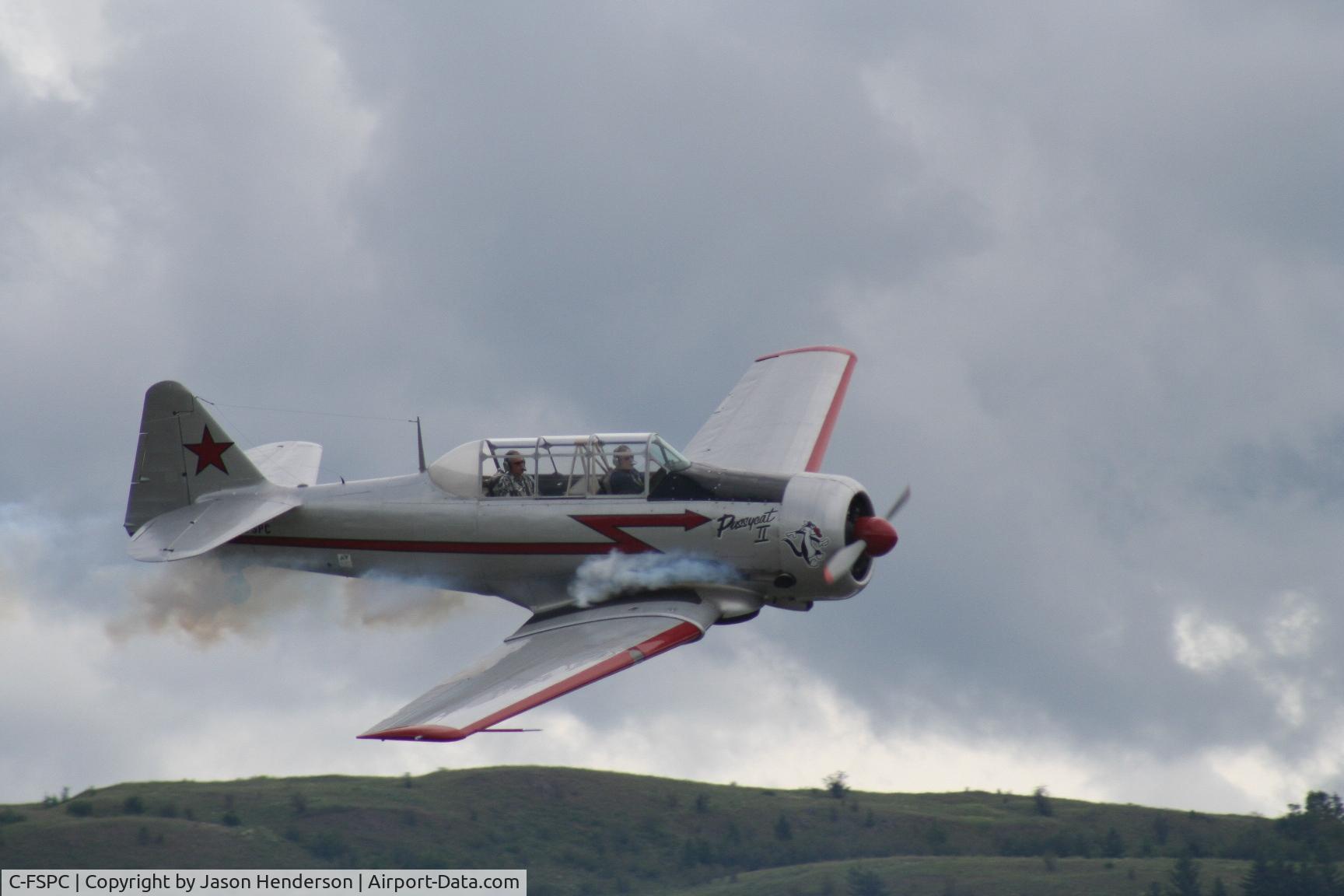 C-FSPC, 1952 Canadian Car & Foundry T-6 Harvard Mk.4 C/N CCF4-145, Low Altitude flyby