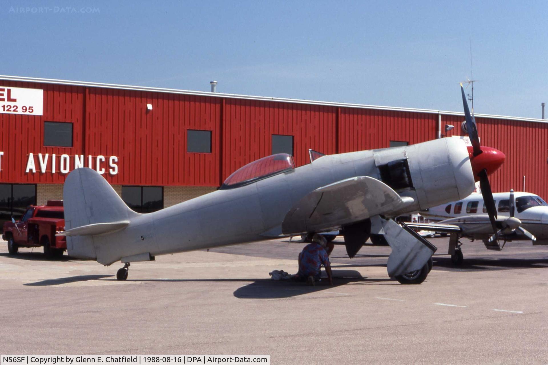 N56SF, 1949 Hawker Sea Fury FB.11 C/N 37733, At Joliet Avionics