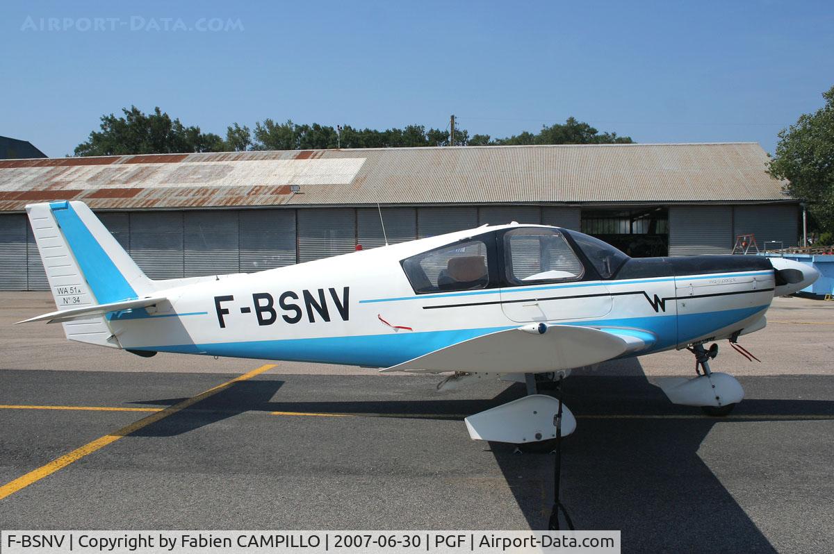 F-BSNV, Wassmer WA-51A Pacific C/N 34, Avion Orphelin