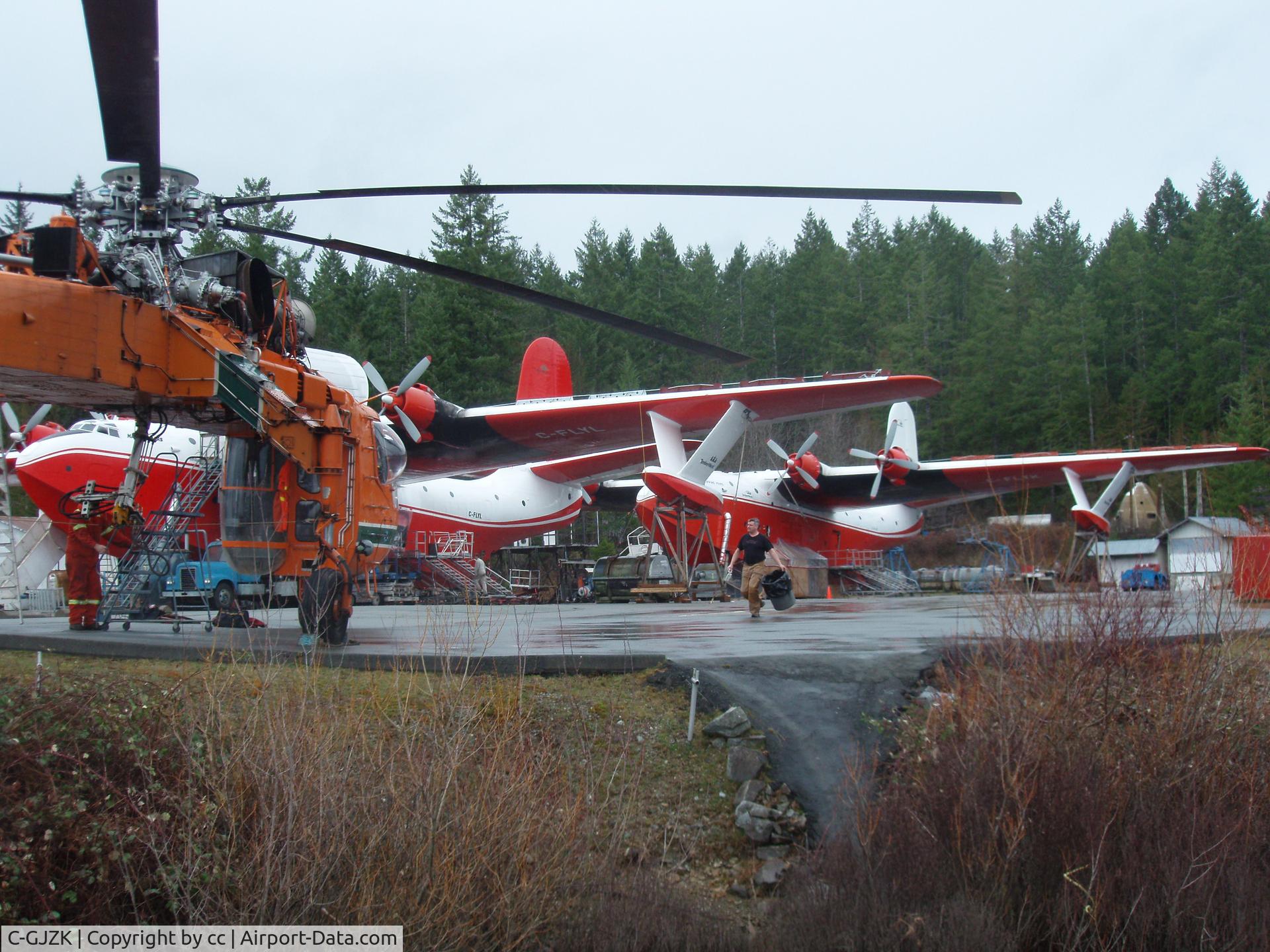 C-GJZK, 1962 Sikorsky S-64E C/N 64.003, flying tankers