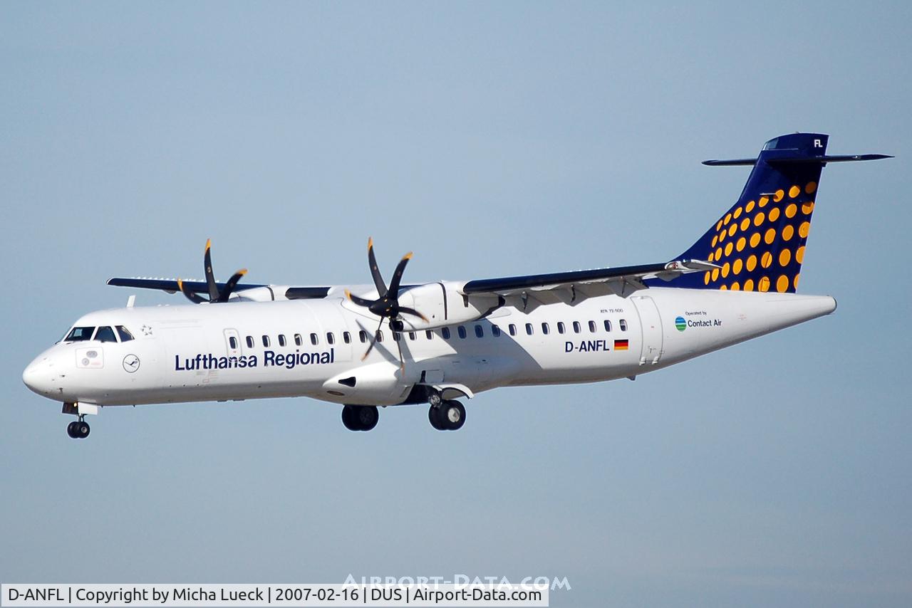 D-ANFL, 2001 ATR 72-212A C/N 668, On short finals