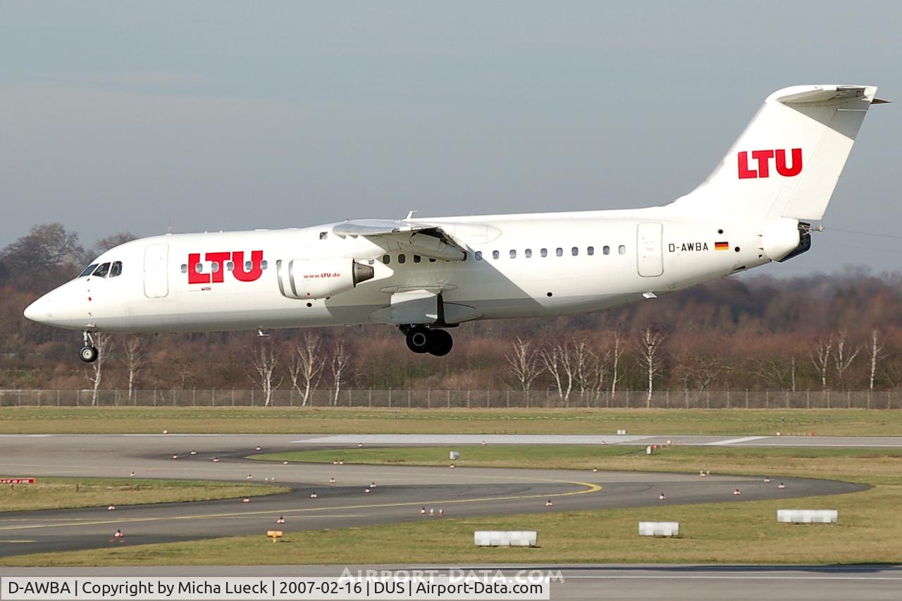 D-AWBA, 1989 British Aerospace BAe.146-300 C/N E3134, On short finals