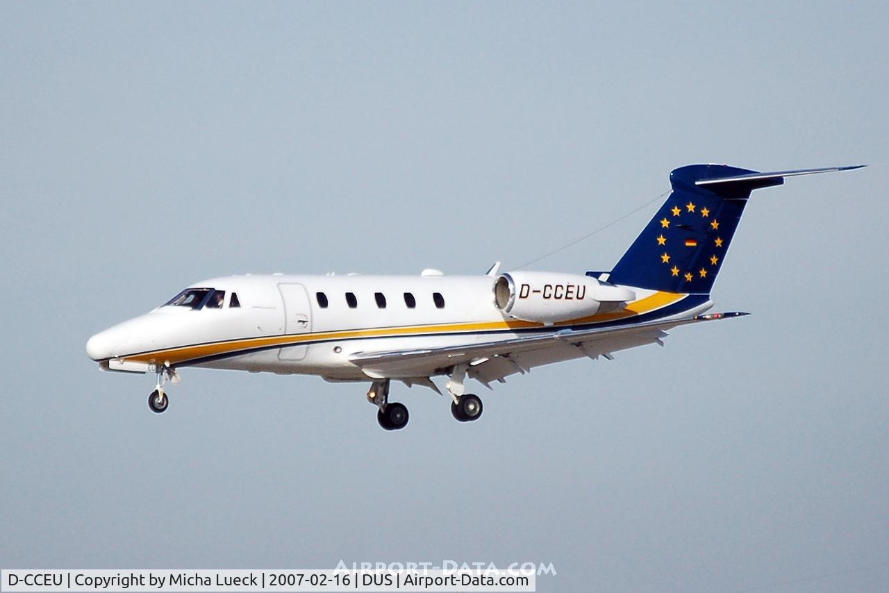 D-CCEU, 1990 Cessna 650 Citation III C/N 650-0190, On approach to Düsseldorf