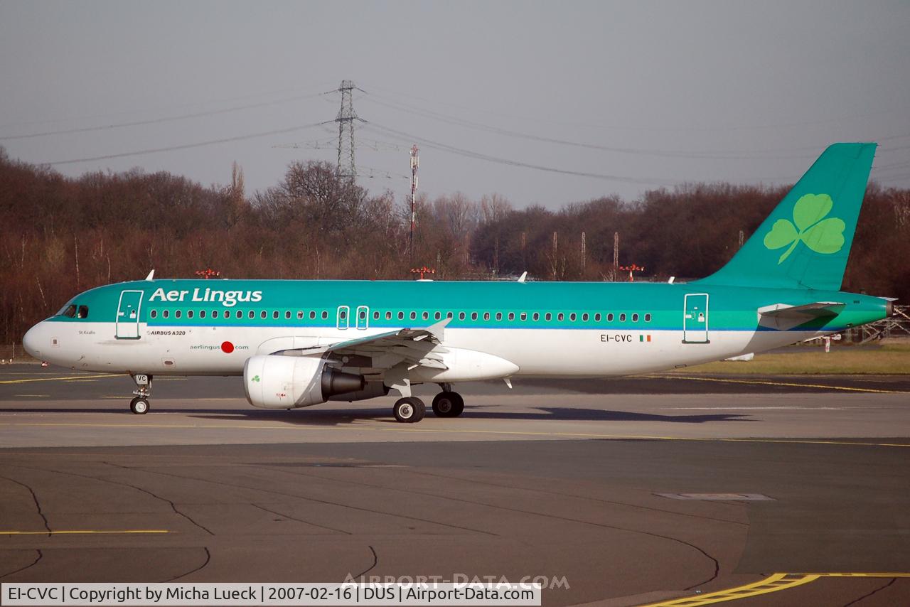 EI-CVC, 2001 Airbus A320-214 C/N 1443, Turning on the the runway for take off