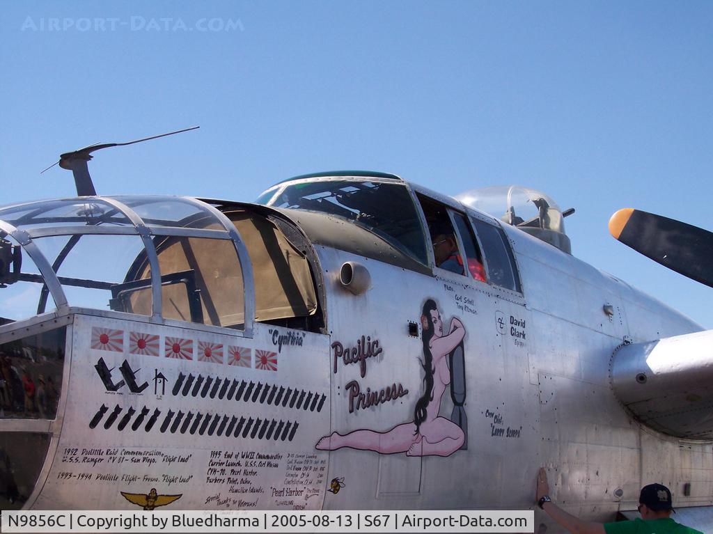 N9856C, 1943 North American TB-25N Mitchell C/N 108-35217, Port Side Front