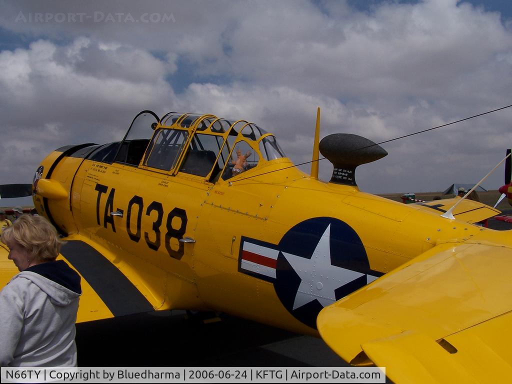 N66TY, North American T-6G Texan C/N 168-142, Port Tail View