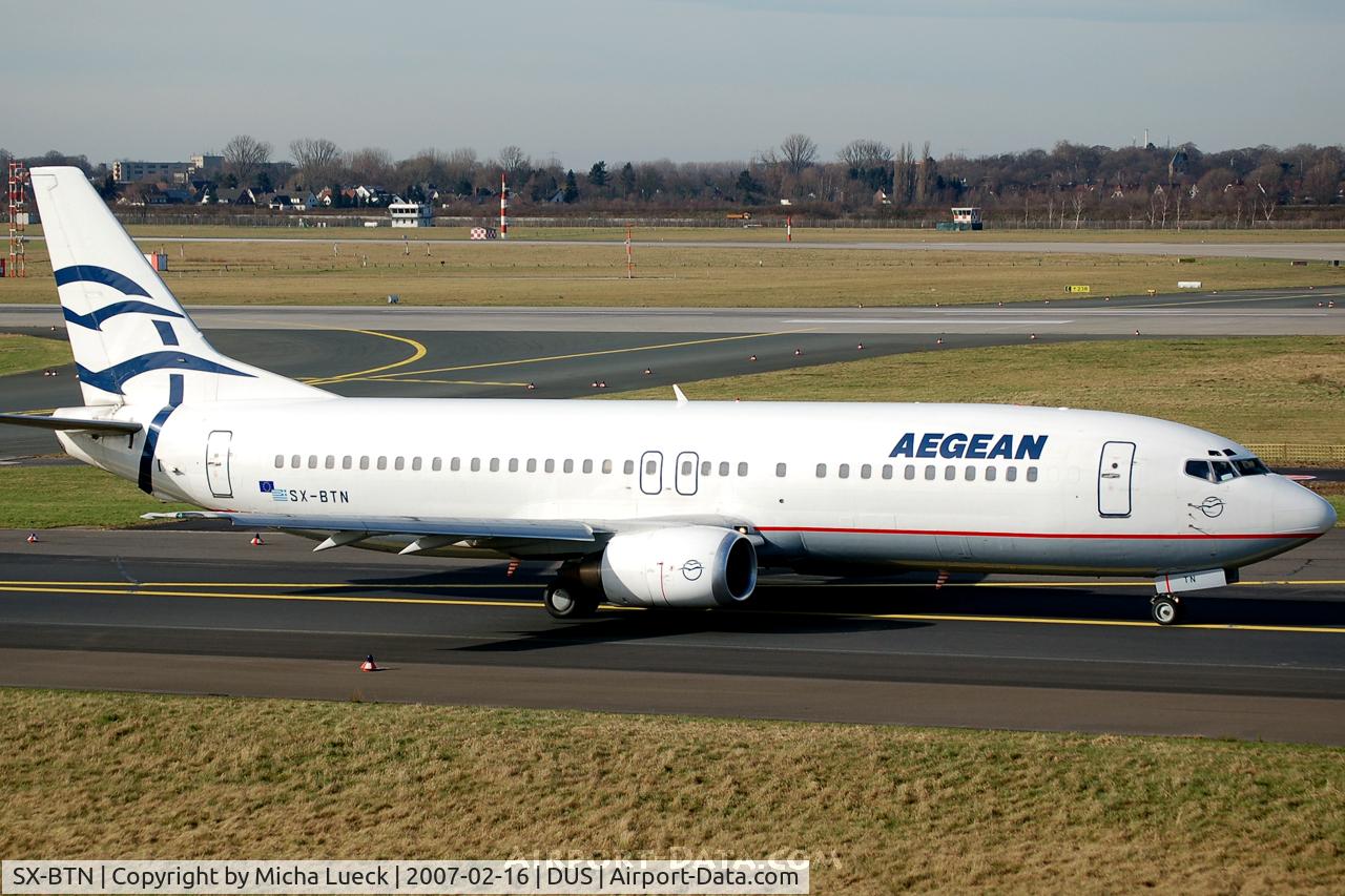 SX-BTN, 1996 Boeing 737-43Q/F C/N 28494, Taxiing to the runway
