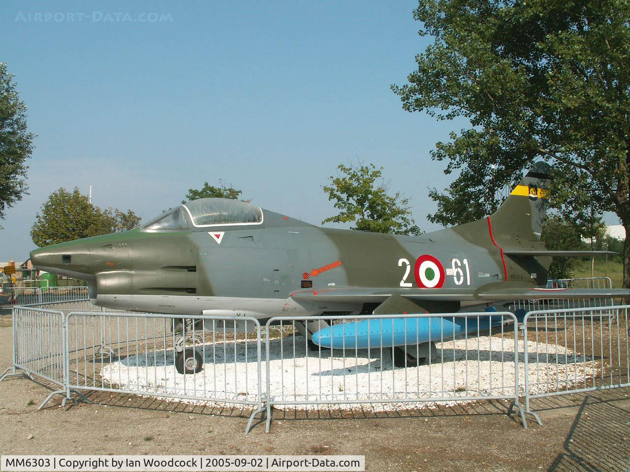 MM6303, Fiat G-91R/1A C/N 167, Fiat G-91 R-1A/Preserved/Sassuolo,Emilia-Romagna (Tail section from MM6312)