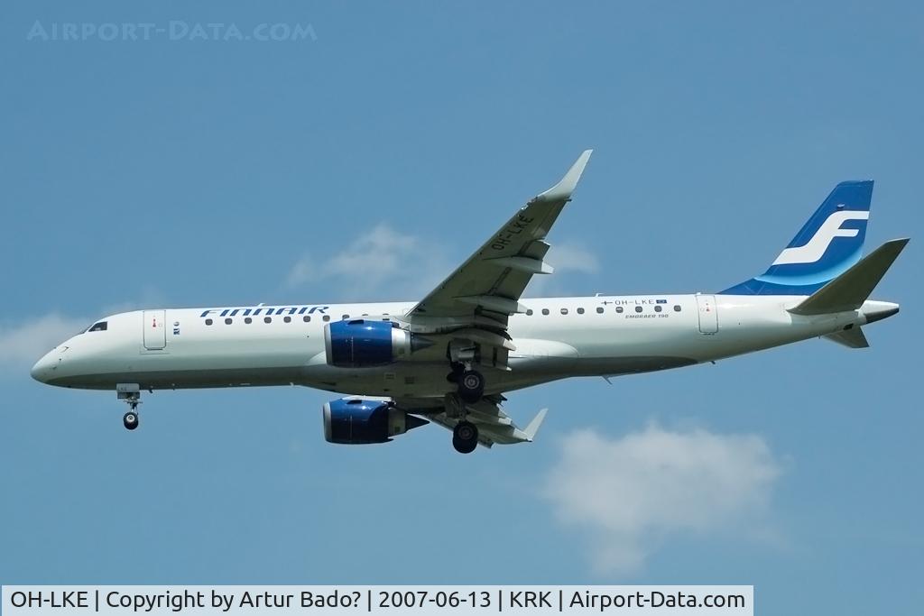 OH-LKE, 2007 Embraer 190LR (ERJ-190-100LR) C/N 19000059, Finnair - Embraer 190