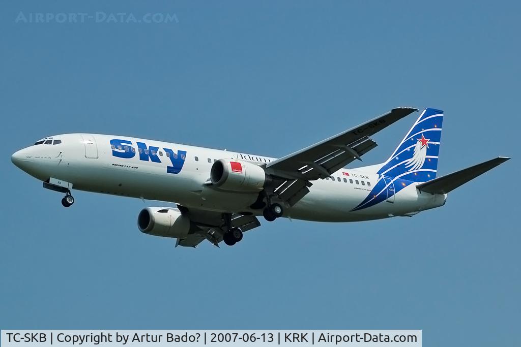 TC-SKB, 1992 Boeing 737-430 C/N 27004, Sky Airlines