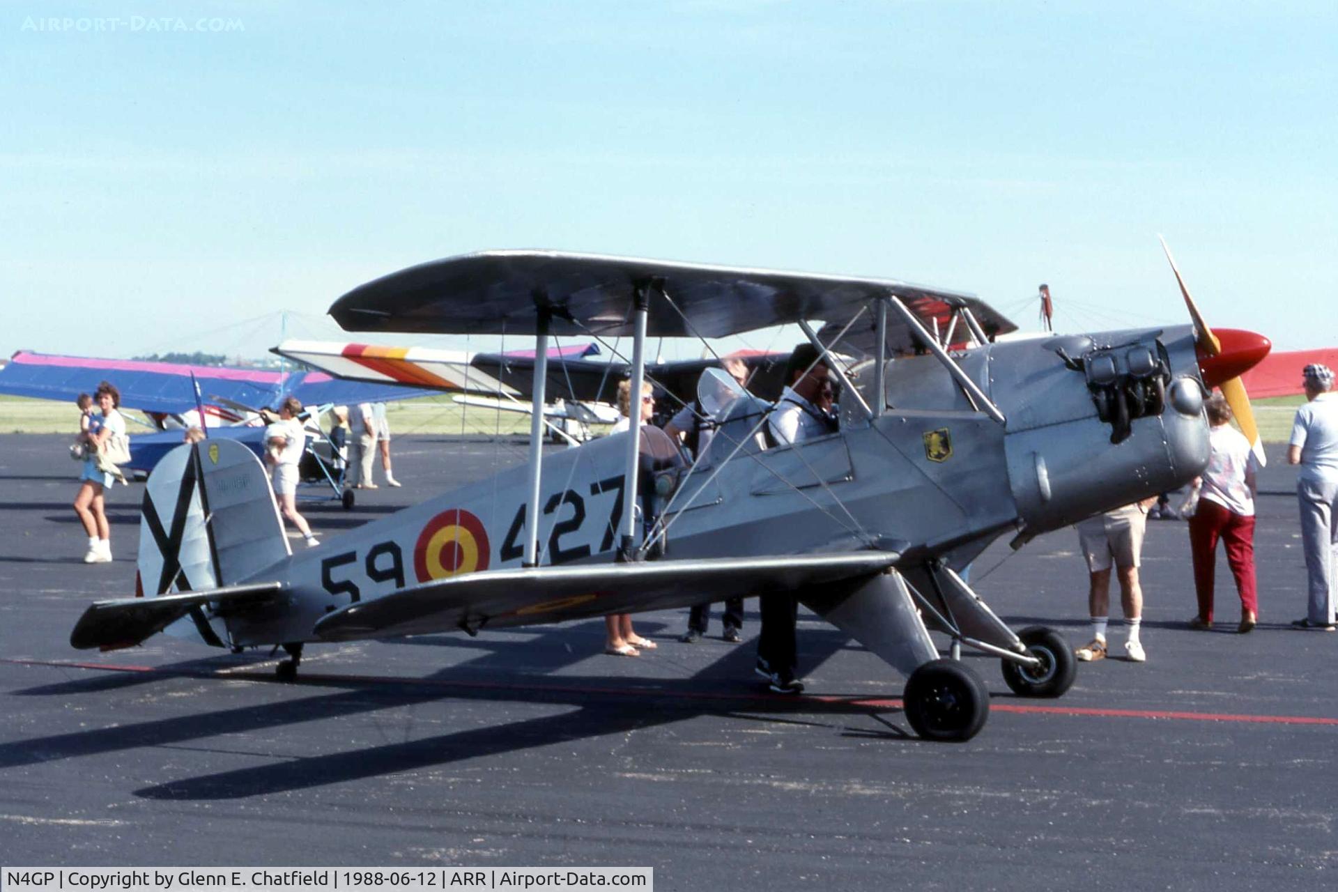 N4GP, 1959 CASA 1-131 Jungmann C/N E3B-427, Became N88KC, then N4270