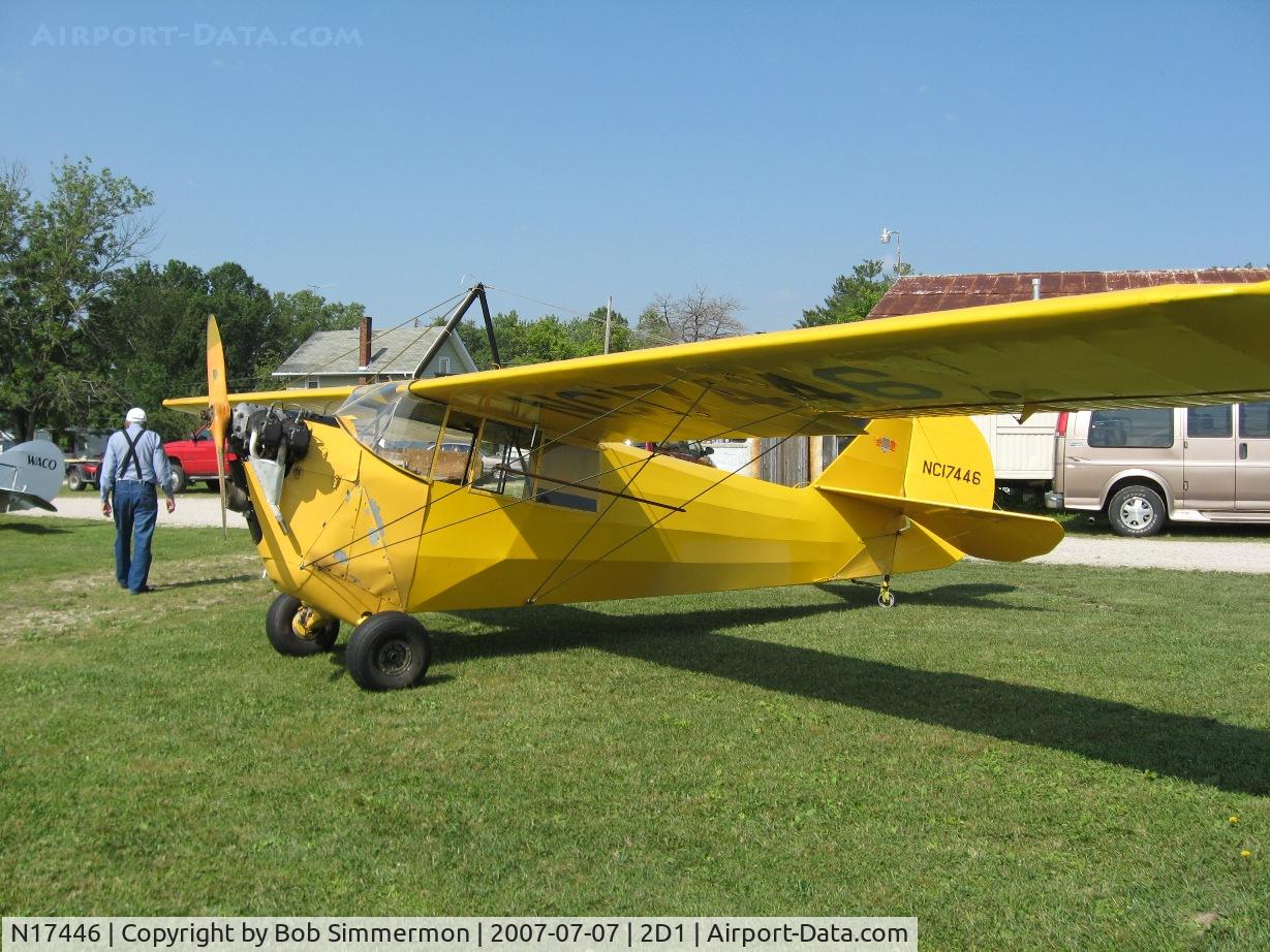 N17446, 1938 Aeronca C-3 C/N A-751, Aeronca/T-craft fly-in at Alliance, OH