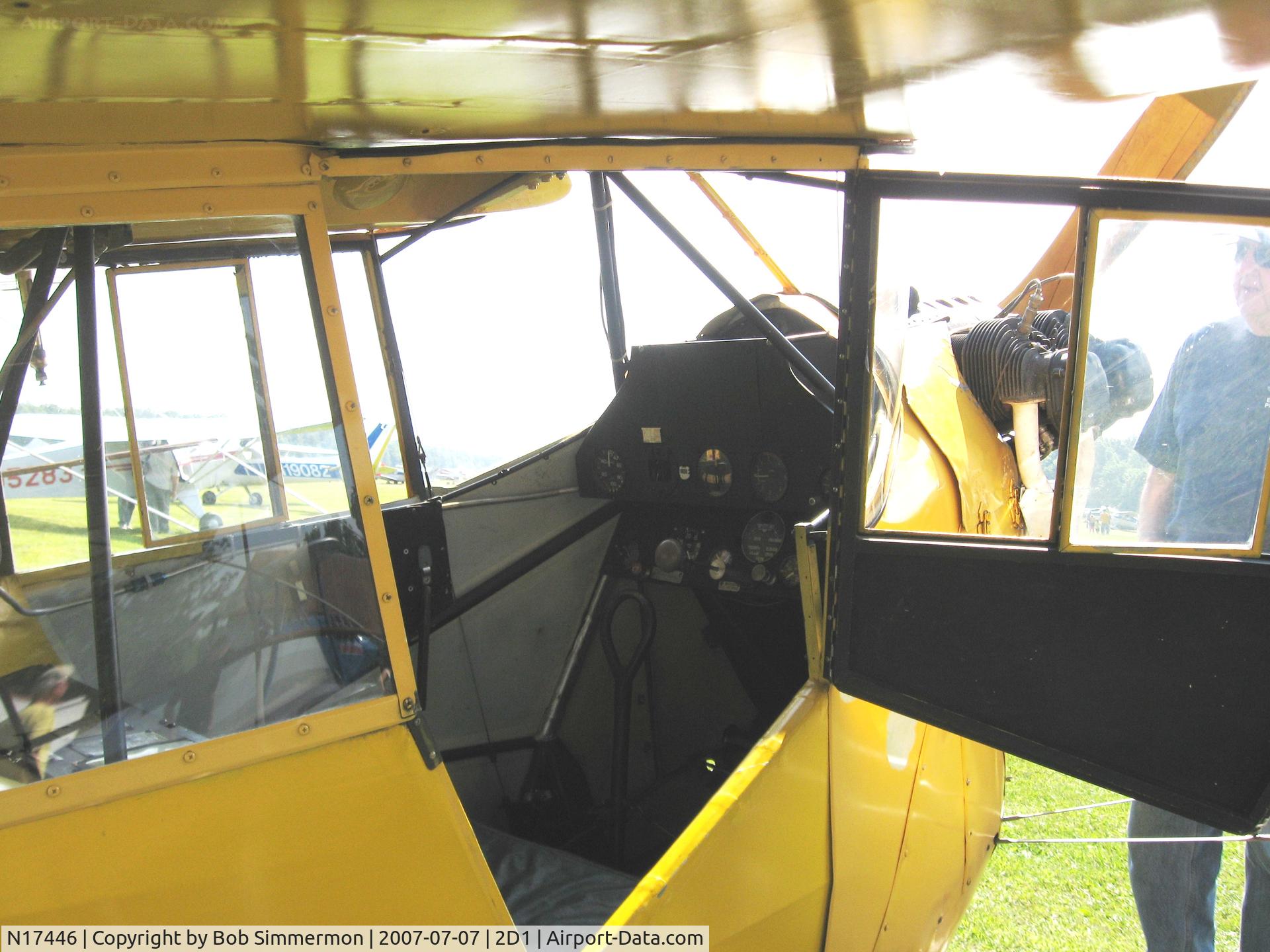 N17446, 1938 Aeronca C-3 C/N A-751, Aeronca/T-craft fly-in at Alliance, OH