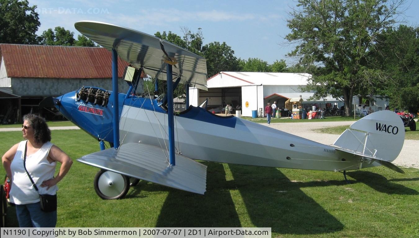 N1190, Waco 9 C/N 56, Aeronca/T-craft fly-in at Alliance, OH