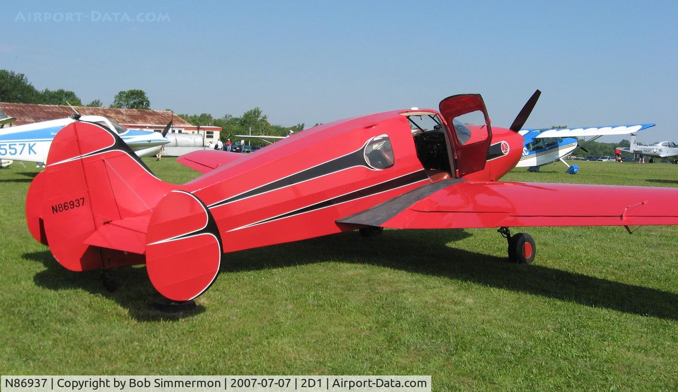 N86937, 1946 Bellanca 14-13 Cruisair Senior C/N 1299, Aeronca/T-craft fly-in at Alliance, OH