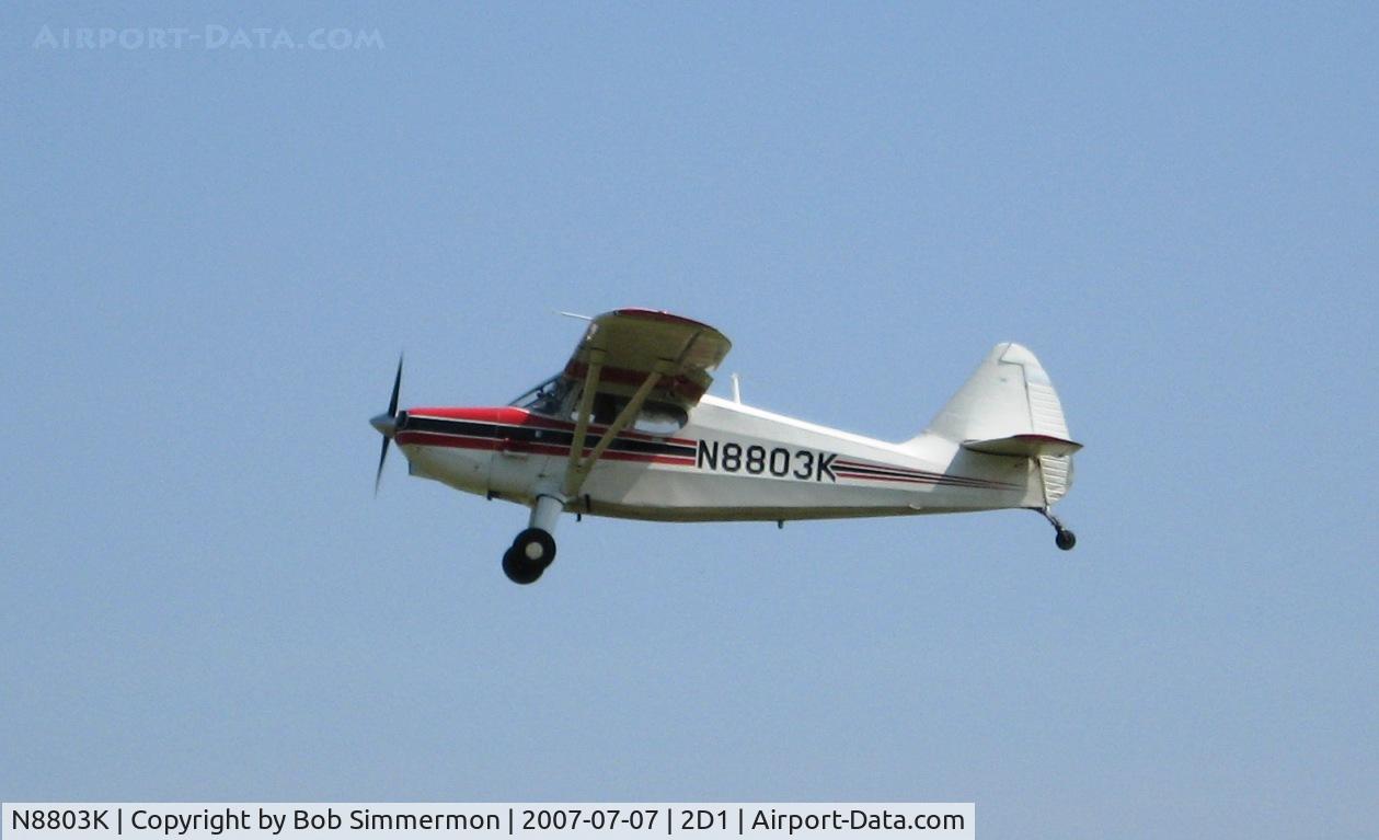 N8803K, 1947 Stinson 108-1 Voyager C/N 108-1803, Aeronca/T-craft fly-in at Alliance, OH